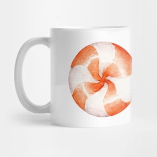 Halloween orange candy circle Mug